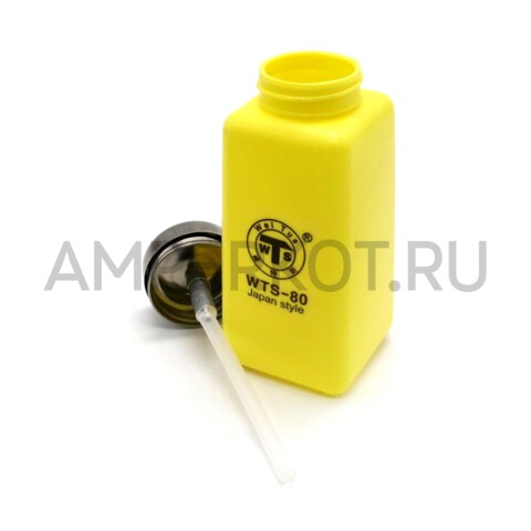 Пластиковая емкость для технических жидкостей WTS-80 250 мл с дозатором желтый, фото 2