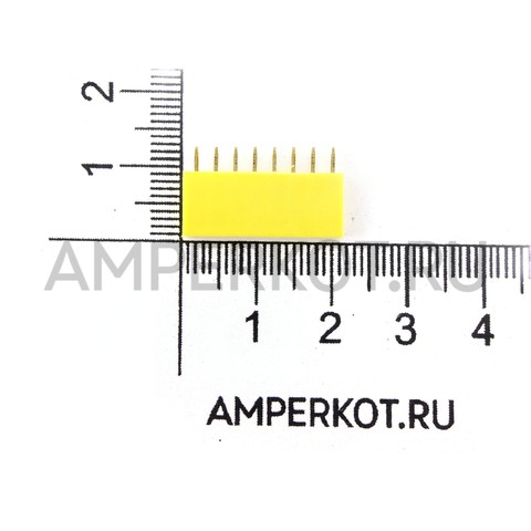 Штыревой разъем PBS-8 8p 2.54 мм желтый, фото 3