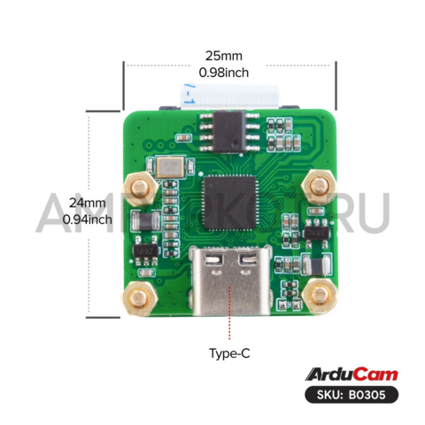 12МП USB камера Arducam V3 IMX708 UVC 102° 2.75 мм 4608 × 2592, фото 4
