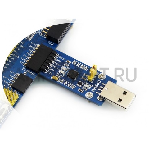 USB-TTL модуль Waveshare на чипе CP2102 (Type A), фото 3