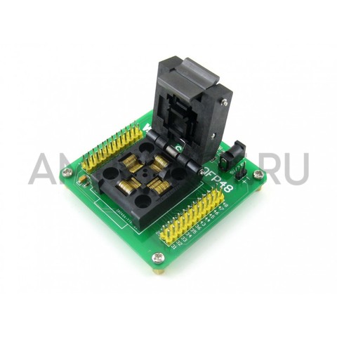 Waveshare IC адаптер для отладки и программирования микроконтроллеров STM8 в корпусе QFP48 (Шаг 0,5 мм), фото 4