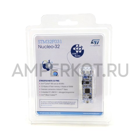 NUCLEO-F031K6, Отладочная плата MCU STM32F031K6T6 (ARM Cortex-M0), ST-LINK/V2-1, фото 6