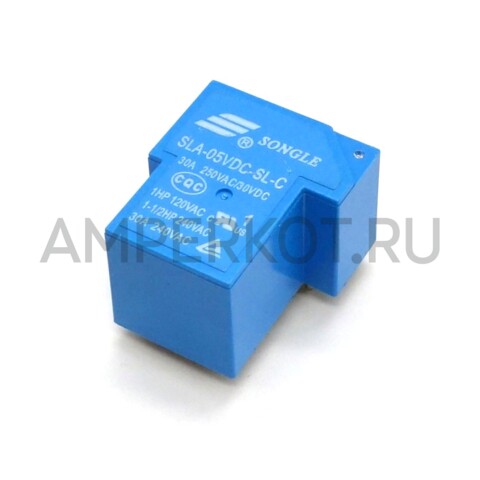 Реле Songle T90 SLA-05VDC-SL-C 5V 240V/30A 6 контактов, фото 1