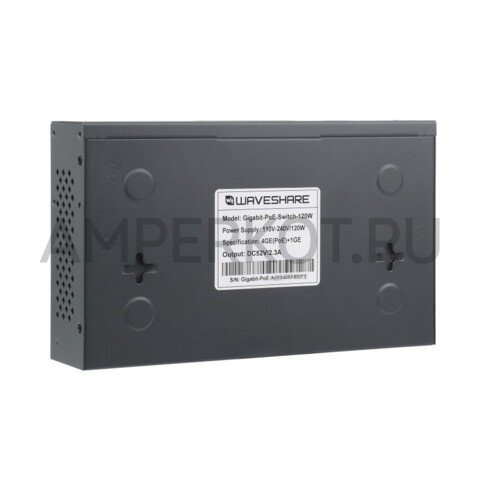 4-х портовый гигабитный Ethernet PoE концентратор (свич, хаб) до 30W на порт, 802.3af/at, фото 4