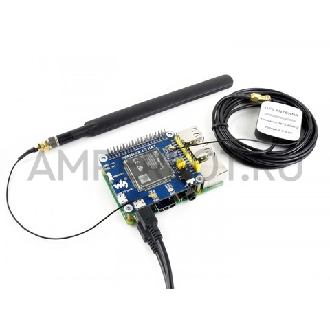 4G/3G/2G модем Waveshare SIM7600G-H для Raspberry Pi, LTE Cat-4 GNSS, фото 2