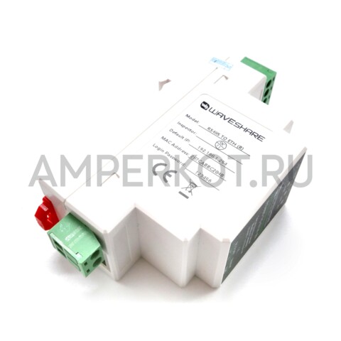 Промышленный сервер последовательного интерфейса Waveshare RS485 - Ethernet (B) с поддержкой POE DIN, фото 4