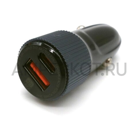Автомобильное зарядное устройство LDNIO C510Q 1*USB Type-A/1*Type-C QC3.0/PD3.0 36W, фото 2