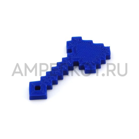 Топор из Minecraft, 3d модель брелок синий, фото 2