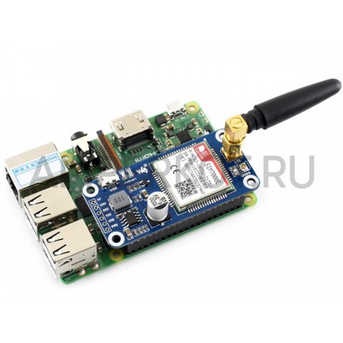 Коммуникационный модуль Waveshare SIM7000E для  Raspberry Pi NB-IoT, eMTC, EDGE, GPRS, GNSS Европа, фото 6