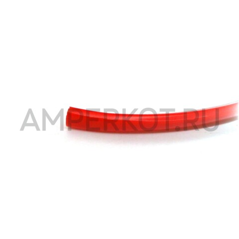 Плоский ПВХ уплотнитель для алюминиевого профиля 6 мм красный 1 метр, фото 1