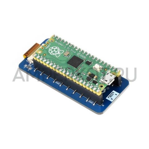 2.13" E-Paper E-Ink дисплей (B) Waveshare для Raspberry Pi Pico, 250×122, красный / черный / белый, SPI, фото 2
