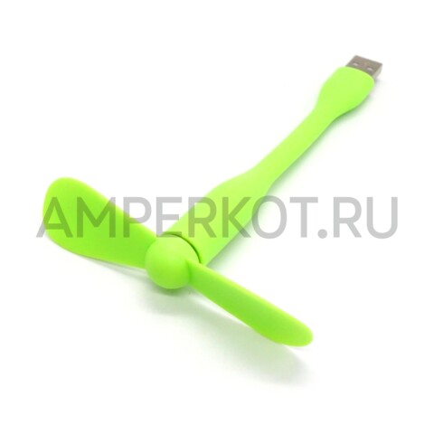 USB мини вентилятор зеленый, фото 1