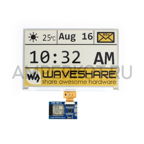 Waveshare Universal e-Paper плата на основе ESP32 для E-Ink экрана, фото 6