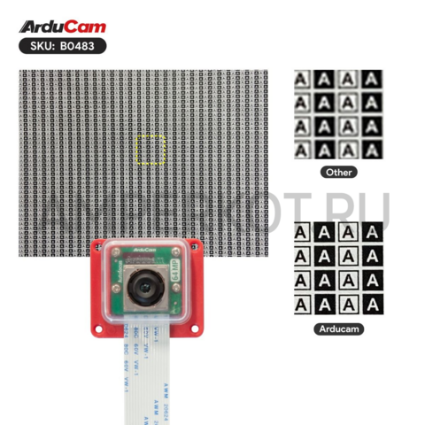 64МП камера Arducam для Raspberry Pi OV64A40 9248×6944 автофокус 84° в корпусе, фото 11