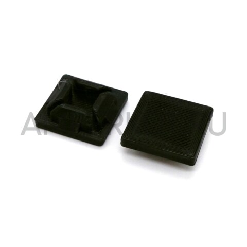 Заглушка торцевая для алюминиевого профиля 20x20 мм пластик черный, фото 1
