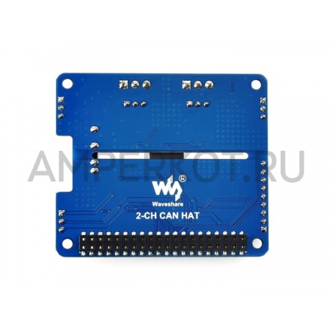 Плата расширения WaveShare для Raspberry Pi (HAT) с двухканальным интерфейсом CAN Bus MCP2515 + SN65HVD230 с гальванической развязкой, фото 6