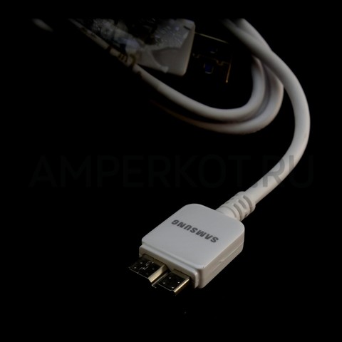 Кабель Samsung USB 3.0 Type A - Micro B 1 метр белый, фото 3