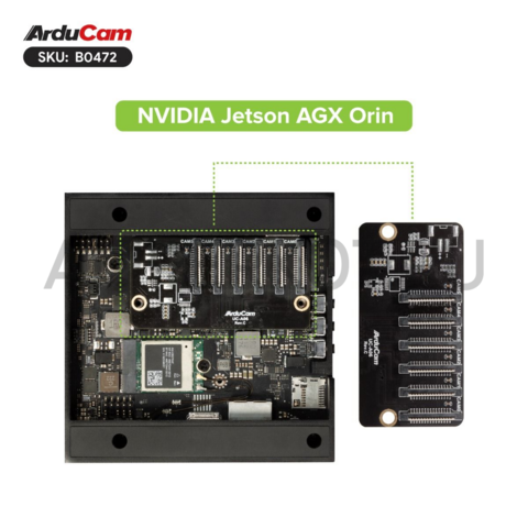 Набор из 6 камер Arducam для NVIDIA Jetson AGX Orin 8МП 74°, фото 3