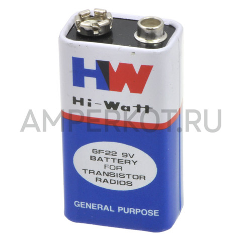 Солевая батарейка Hi- Watt Крона 9 v, фото 1
