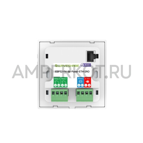 Модуль разработчика Waveshare ESP32-P4 Smart 86 Box Ethernet, RS485, 2 канала реле, фото 3