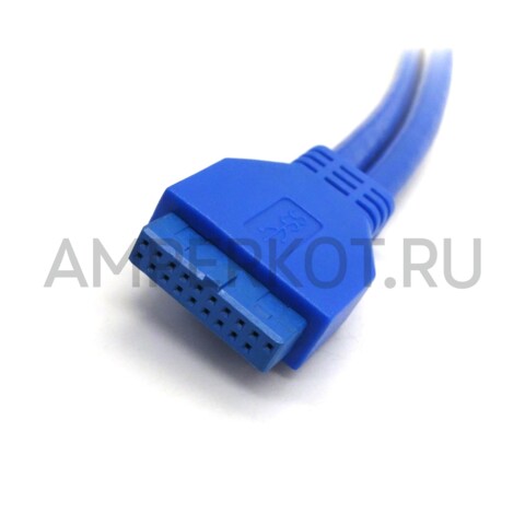 Планка USB3.0 для PC 2 разъема AF 20-Pin разъем на материнскую плату 50 см, фото 3