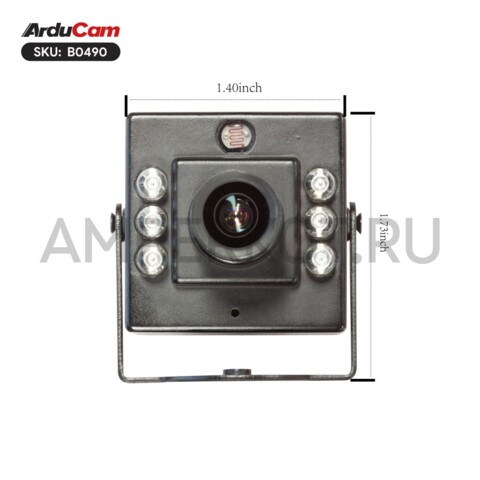 2 МП USB камера Arducam IMX462 ИК подсветка металлический корпус, фото 4