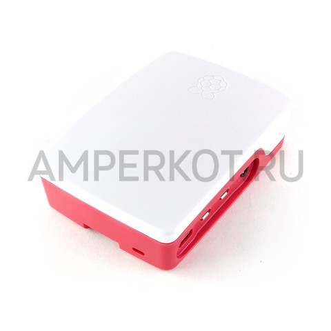 Официальный красно-белый корпус для Raspberry Pi 4, фото 2