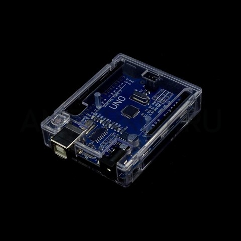 Корпус для Arduino UNO пластиковый прозрачный, фото 4