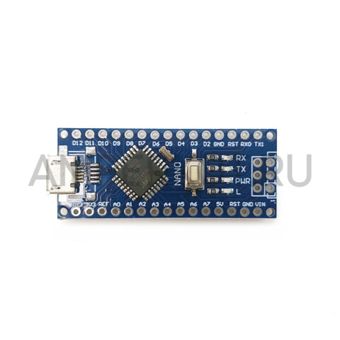 Плата Nano V 3.0 (Arduino-совместимая)  ATMEGA328P CH340C MicroUSB не распаянная, фото 3
