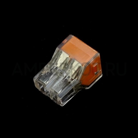 Клемма зажимная PCT-104 на 4 провода цвет оранжевый, фото 1