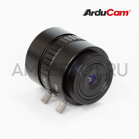Объектив Arducam для камеры Raspberry Pi HQ, 30°, 12 мм, ручной фокус и диафрагма, CS-Mount CS1812ZM03, фото 3
