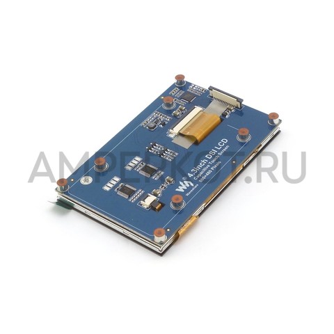 4,3-дюймовый емкостный сенсорный дисплей Waveshare для Raspberry Pi, интерфейс DSI, 800 × 480, фото 2