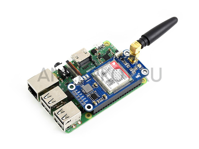 Waveshare Raspberry Pi NB-IoT/eMTC/EDGE/GPRS/GNSS 4G SIM7000C шилд, фото 5