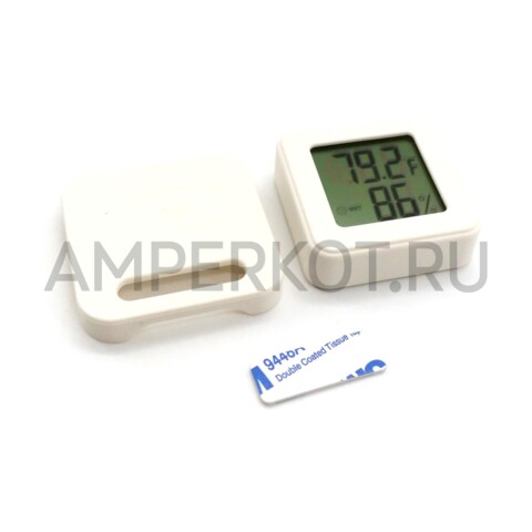 Миниатюрный термометр/гигрометр CX-1207 для помещений с LCD -10 до + 70 °C 10 до  99% RH, фото 1