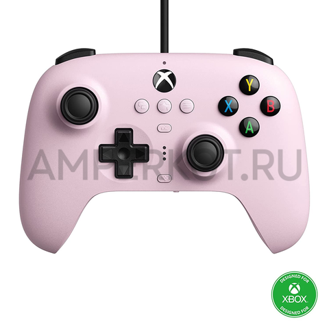 Проводной геймпад 8BitDo Ultimate для Xbox Series Series SX Xbox One Windows 10 Windows 11 (Pastel Pink), фото 1