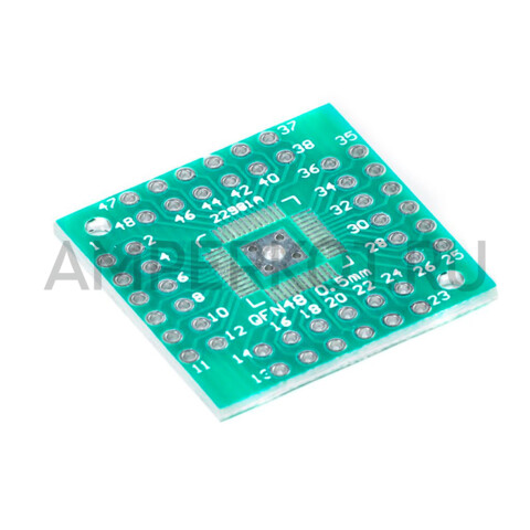 Переходник с QFP/PQFP/LQFP/HTQFP QFN44/48 на DIP 0.5 мм, фото 2