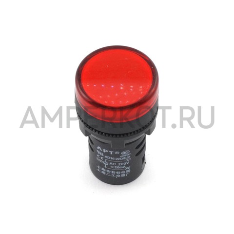 LED индикатор питания AD16-22DS 220V красный, фото 1