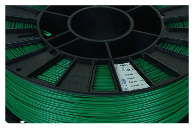 Пластик для 3D-принтера REC ABS 1.75мм Зеленый (RAL 6029) 750г, фото 2