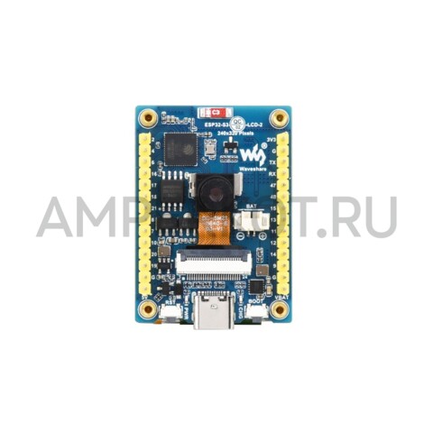 Отладочная плата Waveshare ESP32-S3-LCD-2 с 2” дисплеем и 5МП камерой OV5640, фото 2