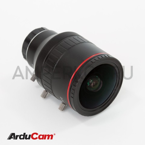 Варифокальный объектив Arducam для камеры Raspberry Pi HQ, 125°-43°, 2.8-12 мм C-Mount Lens с C-CS адаптером C20280M12, фото 2
