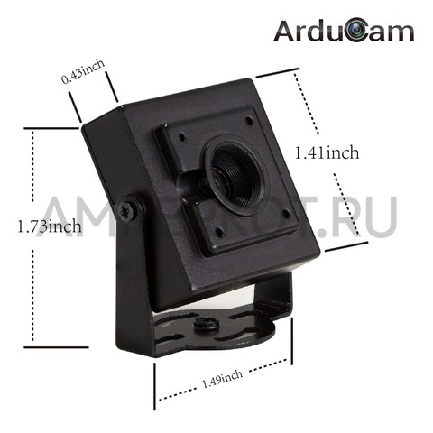 FullHD Камера Arducam 8MP (IMX179 ) с автофокусом и USB в металлическом корпусе, фото 3
