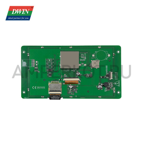 7" HMI дисплей DWIN DMG10600C070_03WTC IPS-TFT 1024x600 Емкостной сенсор ASIC T5L2 UART (коммерческий класс), фото 3