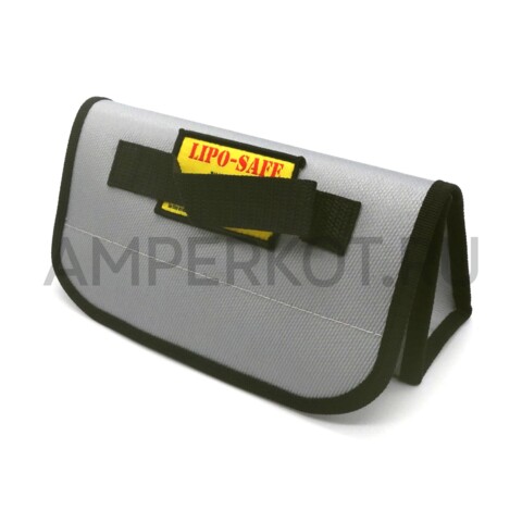 Огнеупорная сумка для хранения и зарядки Li-Po аккумуляторов 220*75*100 мм, фото 3