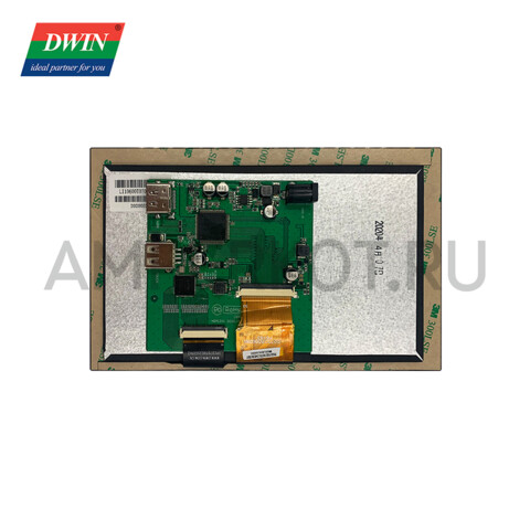 7" IPS дисплей DWIN HDW070-007L 1024*600 USB HDMI ёмкостной сенсор, фото 3