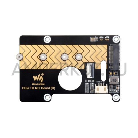 Плата расширения для Raspberry Pi 5 PCIe на M.2 (D), 2280/2260/2242/2230, NVMe, фото 2