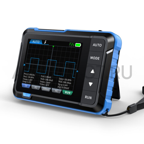 FNIRSI DSO-153 миниатюрный цифровой осциллограф 1MHz 5MS/s и генератор сигнала 10 кГц (Стандарт), фото 3