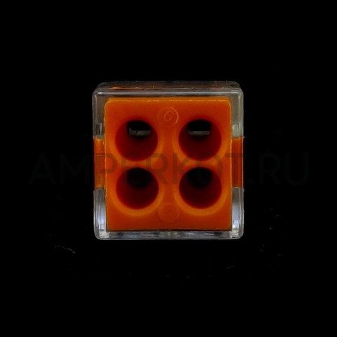 Клемма зажимная PCT-104 на 4 провода цвет оранжевый, фото 3