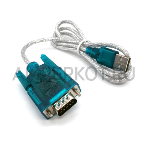 Конвертер HL-340 USB на COM порт RS232 разъем DB9 Windows 7/8/10/11, фото 1