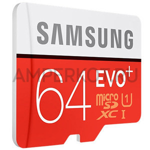 Карта памяти Samsung EVO Plus U1 microSDXC 64Gb, Class 10, 100 MB/s, фото 2