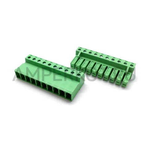 Высокотоковый клеммник (комплект) 2EDGKCM-7.62 10 контактов 300V/10A, фото 1